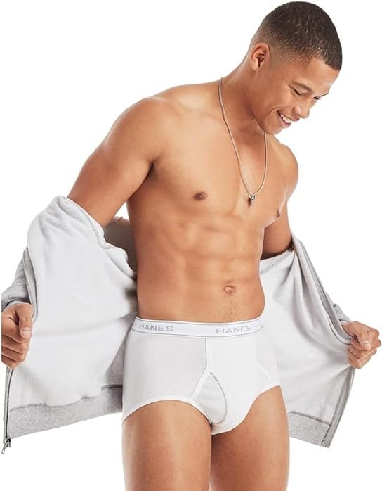 Hanes Ultimate Men's 6-Pack Classics Full-Cut Brief, White, Lage3