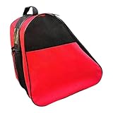 Zxpjkyu Roller Skate Bag Carry Handbag Lightweight Accessories Portable Skating Shoes Storage Bag, Red