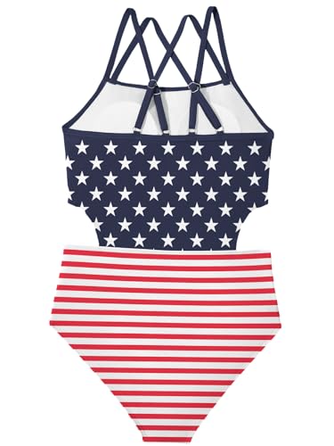 Girls One Piece Swimsuits Bathing Suit for Teens Cut Out Cute Girls' One-Piece Swimwear Criss Cross for Kids Summer Beach2