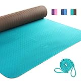 PERFECTO PARA PRINCIPIOS Y PROFESIONALES: con un grosor de 6 mm, nuestras esterillas de yoga brindan una gran comodidad y un gran rebote. Previene daños en las rodillas y palmas. Adaptable a cualquier disciplina de yoga y deporte