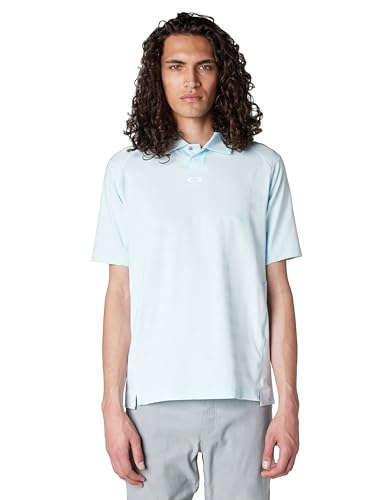 Oakley Mens C1 Wave Length Stripe Polo, Frost, XX-Large - image 1