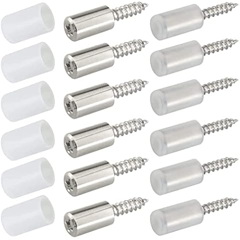 20PCS Self-Tapping Screws Cabinet Laminate Support, Shelf Pins with Non-Slip Sleeve, Shelf Holder Steel Pin Peg Self Drilling Screws, Self-Tapping Integrated Screw for Glass Furniture Cabinet Support Cover