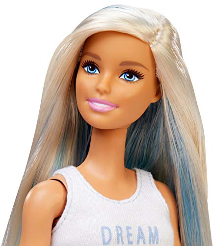 Muñeca Barbie Fashionistas con cabello azul y rubio miniatura 3