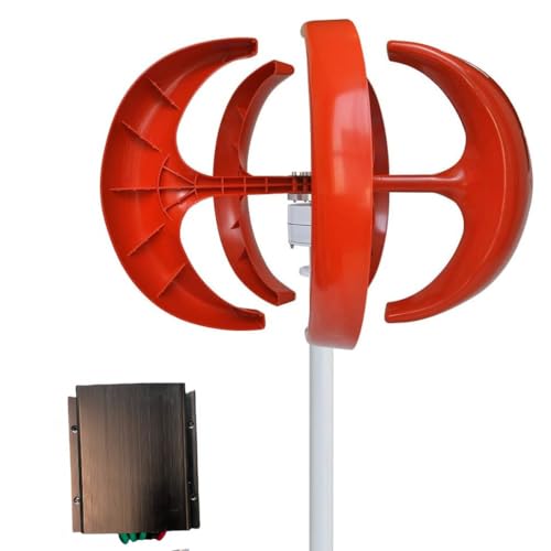 Grupo electrógeno de turbina eólica Vertical silencioso, 5 Palas, 12 V/24 V, 400 W a 1200 W, tecnología Maglev de imán Permanente, Ideal para soluciones energéticas ecológicas.