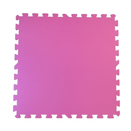 Baldosas de Piso Gimnasio Interconectables 3/8 Pulgadas – Tapetes de Puzzle de Espuma EVA para MMA y Gimnasio en Casa, Tapete Antideslizante de Ejercicio y Juego, Texturizado Tatami por Square Brands miniatura 1
