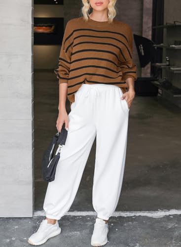 Dokotoo WGBW2724699-P1719-L Women'S Sweaters Long Sleeve Tops 2024 Fall Winter Striped Color Block Oversized Sweaters thumb #3
