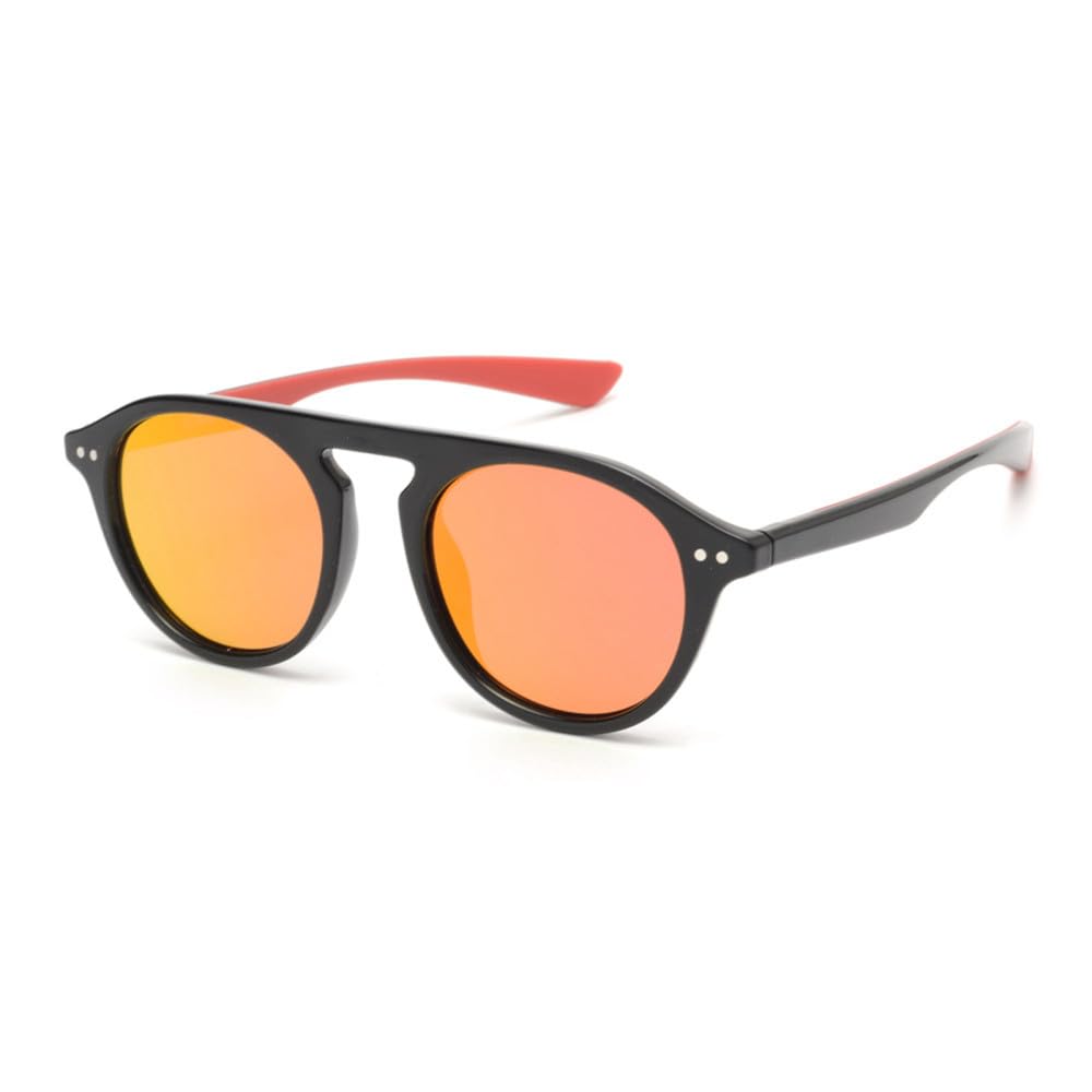 Occhiali da sole da donna da uomo polarizzati rotondi leggeri vintage UV400