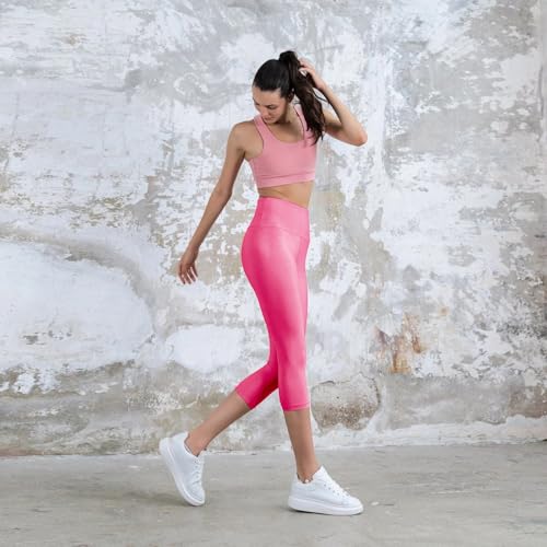High Waisted Leggings for Women - No See Through Tummy Control Cycling Workout Yoga Pants with Pockets Reg & Plus