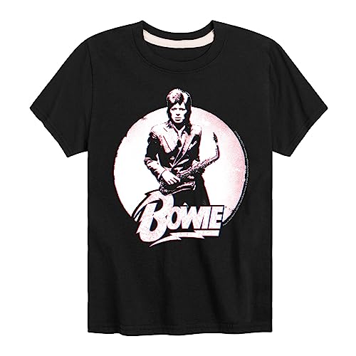 HYBRID APPAREL - David Bowie - Bowie Distressed Circle - Toddler & Youth Short Sleeve Graphic T-Shirt