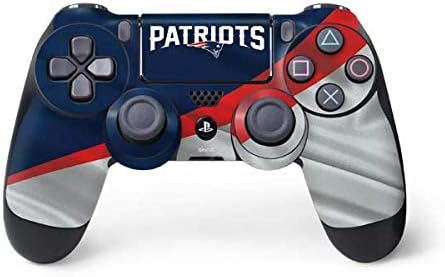 Vista 25 de Skinit Calcomanía para juegos compatible con el controlador de PS4, diseño oficial de los New England Patriots de la NFL, en blanco y negro