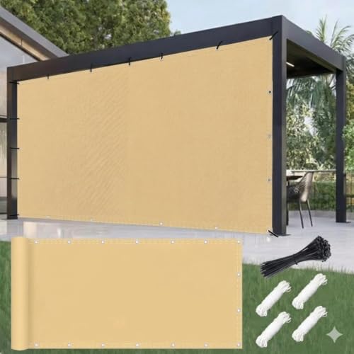 Voile d'ombrage rectangulaire blanc imperméable de 1.7x2.8m pour aménagement extérieur balcon
