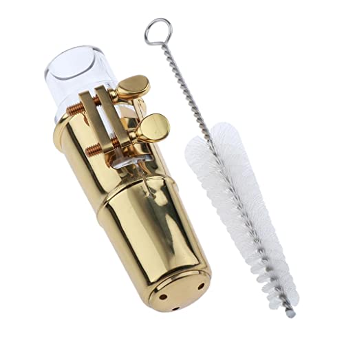 プロフェッショナルアルトサックスマウスピースキット - クリスタルデザイン、リガチャークリップ、クリーニングブラシ - &取り付け簡単 - パフォーマンスと練習用