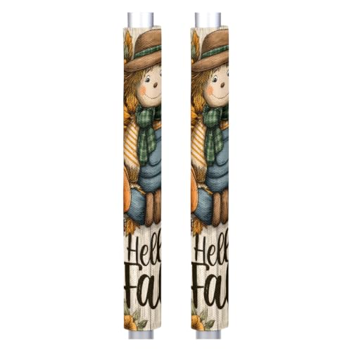 Image of Autumn Refrigerator Door Handle Covers Set of 2 Fridge Door Handle Decor