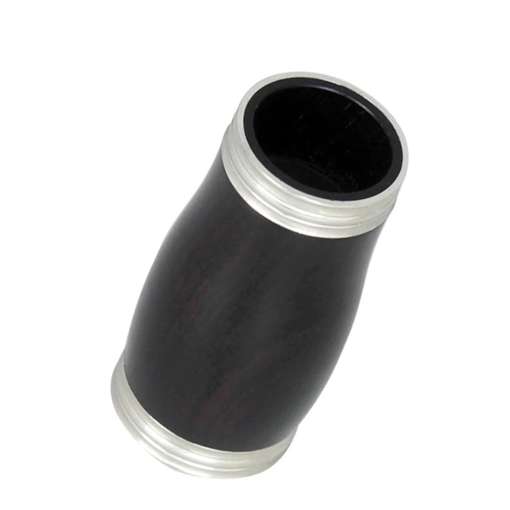 Accesorios para clarinete Tubo De Afinación Para Clarinete, Tubo De Dos Secciones De Ébano, Tubo De Paso Triple Con Borde Plateado, Accesorios Para Instrumentos De Viento De Madera