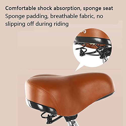 Dreiräder für Erwachsene, 3-Rad-Fahrräder, 20-Zoll-Dreirad, mit Einkaufskorb, für Freizeit, Einkaufen, Picknicks, Übung, Herren, Damen (rot) – Bild 7