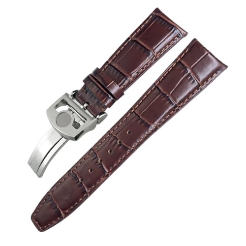 Bracelet de montre en cuir alligator 22mm style élégant pour IWC Portugieser