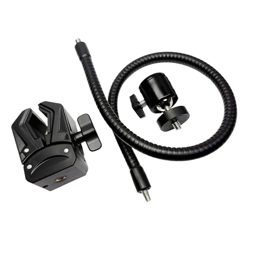 Abrazadera flexible para fotos con rosca de 1/4 y flexo orientable