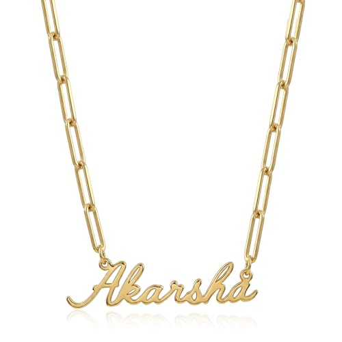 Image of TRUESILVER ACPL Personalized 925 Sterling Silver Name Necklace for Women & Girls | Customized Name Pendant Necklace | Custom Jewelry Gift for Birthday Anniversary Wedding