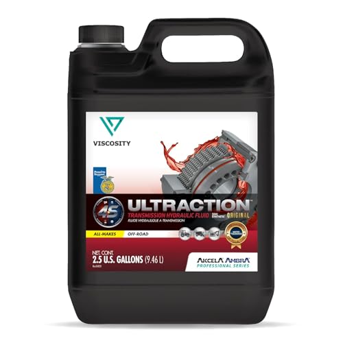 VISCOSITY ULTRACTION Original Transmission Hydraulic Fluid SS - Compatible with Case, New Holland Tractors - 2.5 Gallons - 77400NPYUS