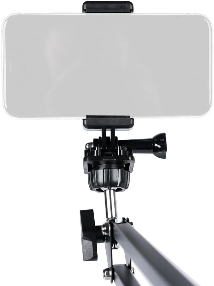 Miniatura 8 de Soporte de video para teléfono, soporte de cámara superior compatible con iPhone Samsung Live Streaming, hornear, manualidades, videos, lecciones en