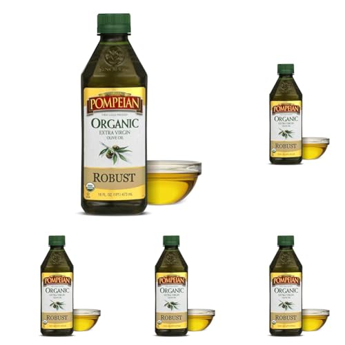 Pompeian USDA Organic Robust Extra Virgin Olive Oil, Contains Polyphenols,