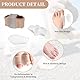 10 Stück Double Hole Toe Orthosis Set, Flexibel Gel Ballenzehen Korrektor, Große Zehen Gel-Zehenspreizer, Soft Gel Toe Separators, Bunionette Corrector Pads for Bunion Pain Overlapping Toes