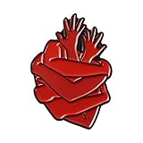 ROSTIVO Enamel Pins for Backpacks Heart Pin Funny Enamel Lapel Brooch Pin Badge for Men Women Boys G
