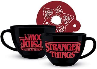 Pyramid International Stranger Things Cappuccino Mug with Upside Down Logo in Presentation Box - Official Merchandise
