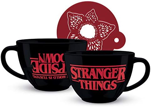 Pyramid International Stranger Things Cappuccino Mug with Upside Down Logo in Presentation Box - Official Merchandise