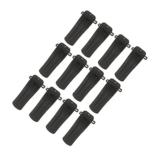 Hemobllo 12 Unidades Clipe De Interfone Clipes De Interfone Clipes De Cintura Clipes De Ombro Clipes Traseiros Suportes De Cinto Walkie-talkie Plástico Braçadeira De Ferro