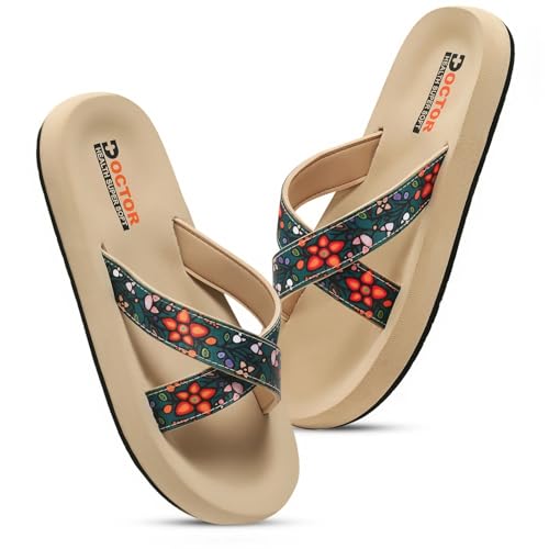 Image of DOCTOR HEALTH SUPER SOFT Women's Classic Ultra Soft Flip Flops with Cushion Footbed for Adult | Comfortable & Light Weight | Stylish & Anti-Skid | Waterproof & Everyday Slip-on for Ladies
