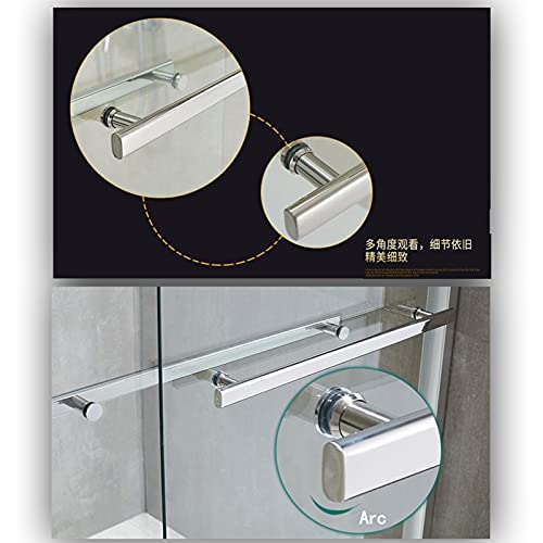 Hyeyxkk Shower Door Handle And Pulls Replacement Sets For Glass Door | Polish Chrome Towel Bar | Shower Screen Sliding Door Knob (Size : 550Mm-650Mm) #TOP3
