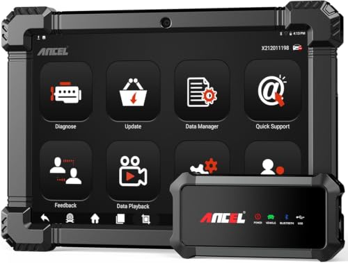 ANCEL X7HD 10.1'' Heavy Duty Truck Scanner, Semi Trucks Full System...