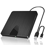 Wbacon External Blu Ray Drive, USB 3.0 and Type-C Blu Ray Burner Portable Blu Ray DVD/CD/BD Player, 3D Optical Bluray Drive Compatible with Windows XP/7/8/10/11 Macos for MacBook Laptop Desktop