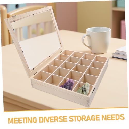 Vitrina de colección de rocas para proyectos escolares y salones 4