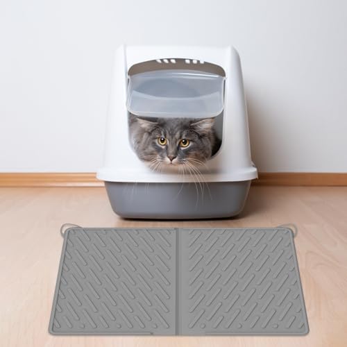 Tapetes Para Areia de Gato | Tapete Coletor de Areia para Gato 61x43 cm - Impermeável e Resistente a