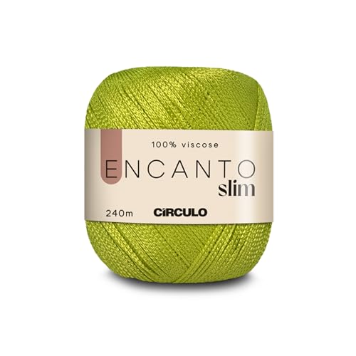 Image of CIRCULO Encanto Slim Yarn 100% Viscose - Luxury & Shine - Sport Weight Yarn - 262 yds, 3.52 oz - Color 5564 - Firefly