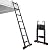 Telescopic Ladder - Multi-Purpose Extendable Aluminum Extension Ladder - 20FT/16.5FT/15FT/12.5FT/8.5FT Variants - Ideal for Home and Professional Use - Portable and Lightweight Design