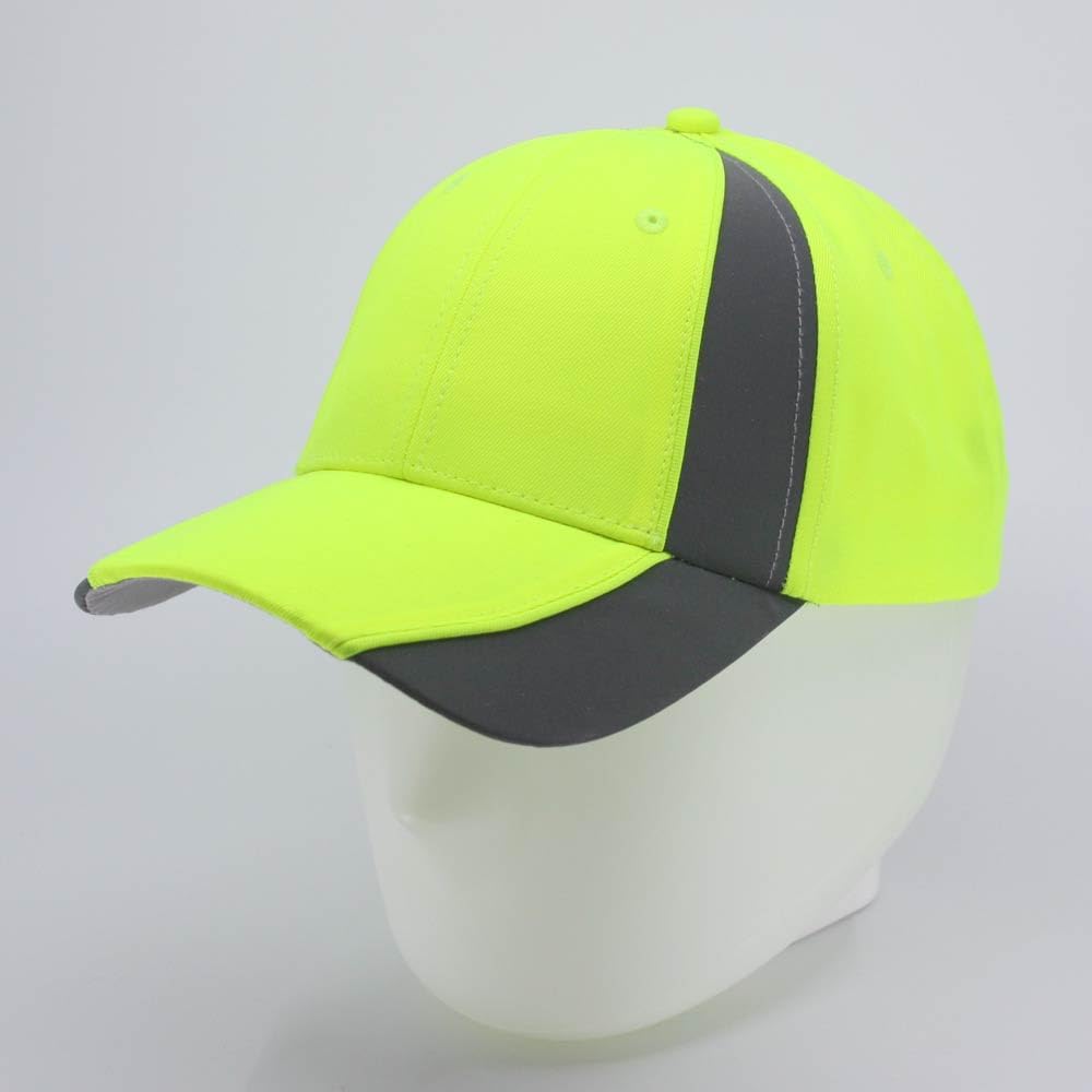 The Vintage Year Reflective High Visibility Piping Neon Polyester Twill Low Profile Structured Baseball Cap - Image 7