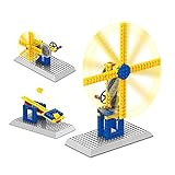 Wange Science Kits 3in1 Windmill STEM Learning Construction Toy Set Children's Educational Gift Mechanical Engineering Playset