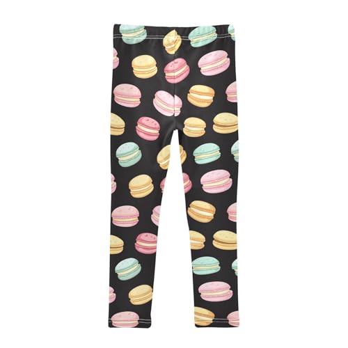 Macaroon Yellow Blue Pink Girls Casual Leggings for Kids Printed Long Pant Bottoms Stretch and Soft2