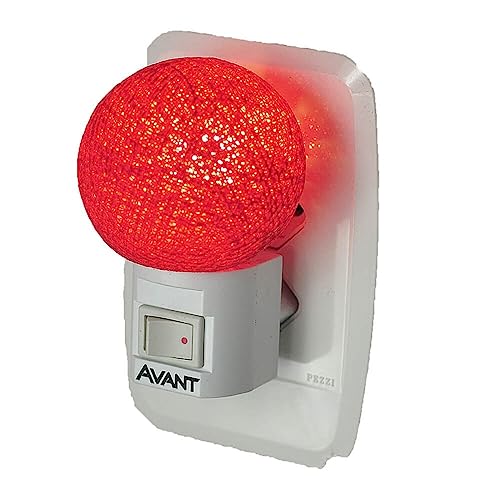 Luz Noturna de Parede Infantil de Bolinha Colorida Para quem tem medo de escuro (Vermelho)
