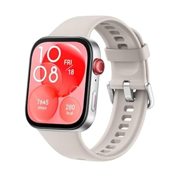 SmartWatch, HUAWEI WATCH Fit 3, Tela AMOLED de 1,82", Design Ultra-fino,Monitoramento Completo de Exercícios,Gerenciamento Abrangente da Saúde, Compatível com iOS e Android (Branco)