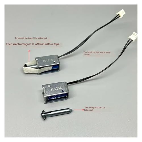 Électroaimant linéaire à traction à double tension 12V 24V CC 6W compact - 3