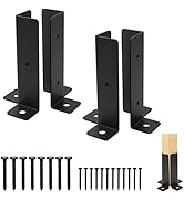 Supporti A U Per Travi In Legno - 4 Pezzi Zincati Per Recinzioni, Pergolati E Paletti Da Giardino - Foto 13