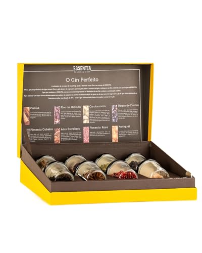 Caja de Especias para Gin Tonic Essentia – Selección Botánica Premium para Cócteles – Kit Gourmet de Infusión desde Portugal
