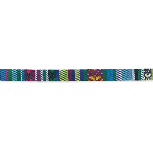 Tresse rayée multicolore de 10 mm ruban mercerie bleu pour couture créative