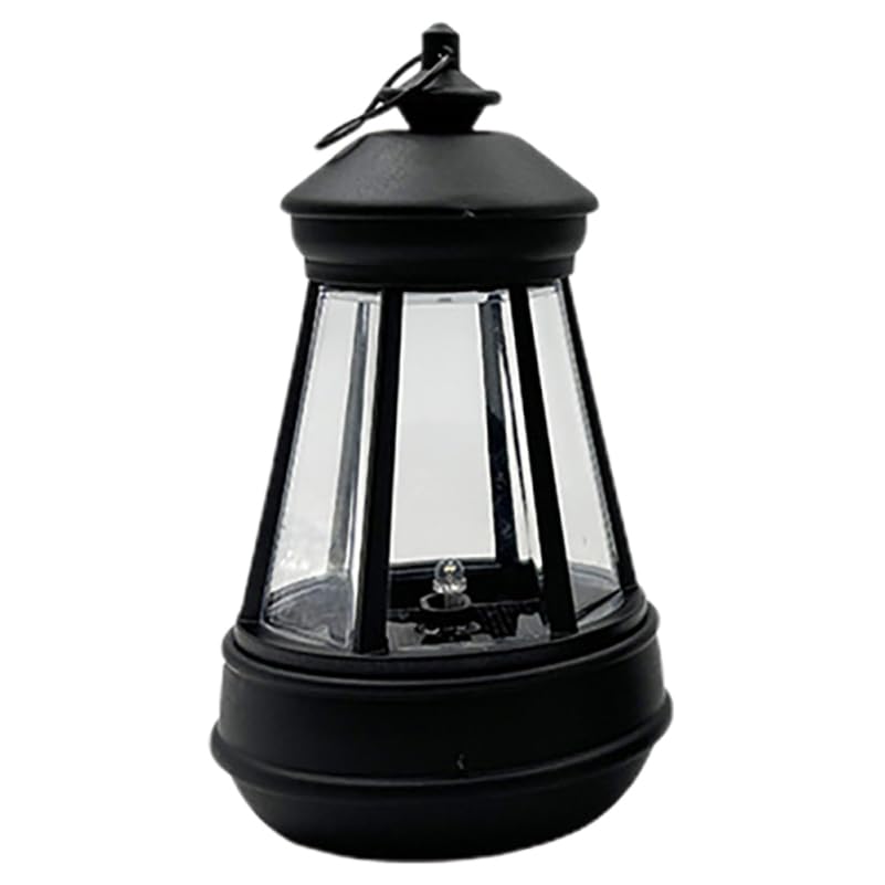 HOMSFOU Solar-Powered Resin Animal Lantern Battery Box, Medium 6.5x11.5cm, Waterproof Outdoor Garden Solar Lantern for Camping and Patio Ambient Lighting