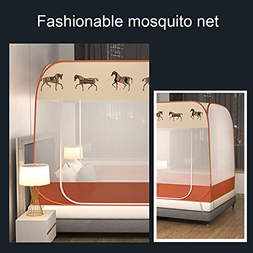 Moustiquaire lit simple princesse bleu avec ouvertures OKUOKA