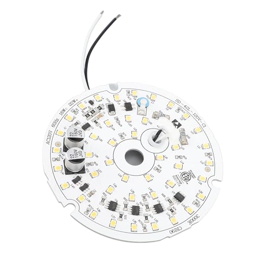 18W LED Retrofit Light Kit for Ceiling Flush Light, 3.93inch Dimmable Ceiling Fan Light Replacement Panel PCB, LED Ceiling Fan Light Retrofit Kit, Ceiling Light Replacement Panel